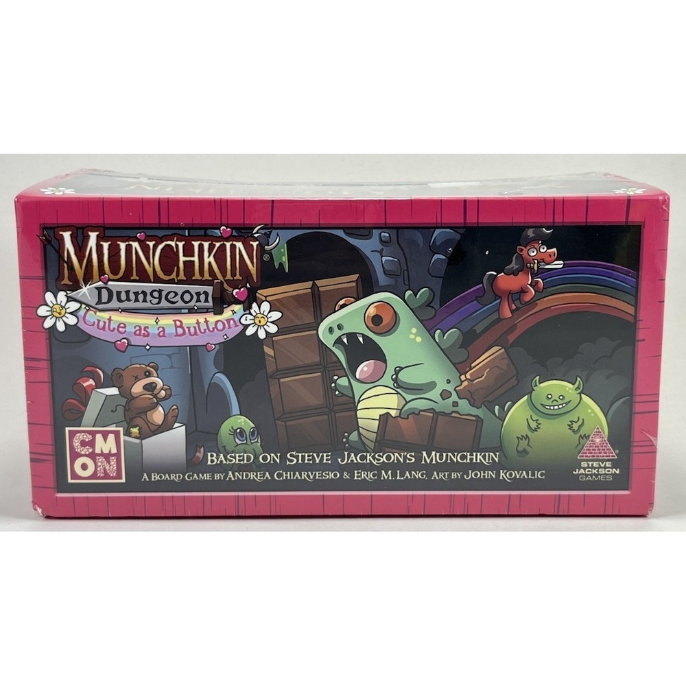 Munchkin Dungeon Cute As A Button - CMON Game Expansion NEW Sealed Cards Monster